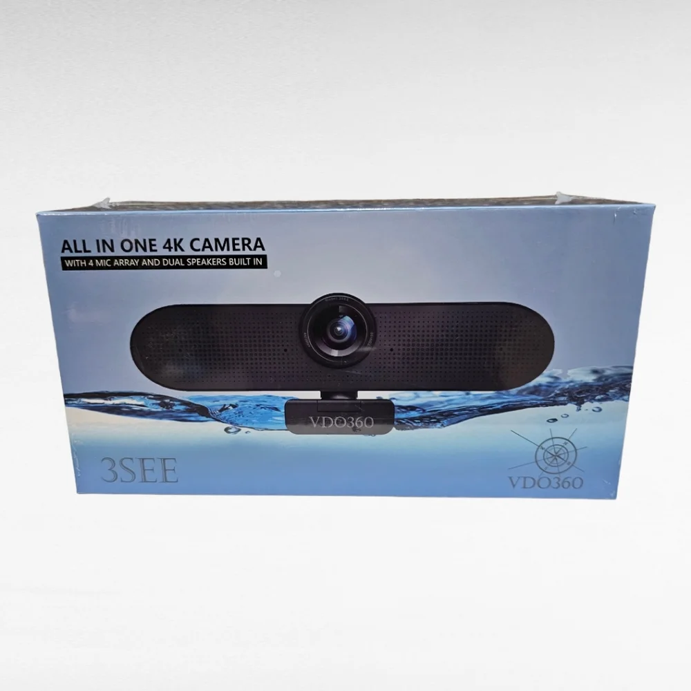 VDO360 3SEE All In One 4K Camera with 4 Mic Array and Dual Speakers